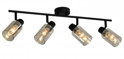 Спот 23810/4 BK черный 4x40W E14 h130, 24